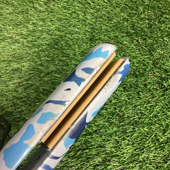 CHI Ultra Blue Camo Design Flat Iron Ceramic Hair Straightener - Picture 11 of 12